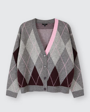Cardigan - Cardigan met ruiten