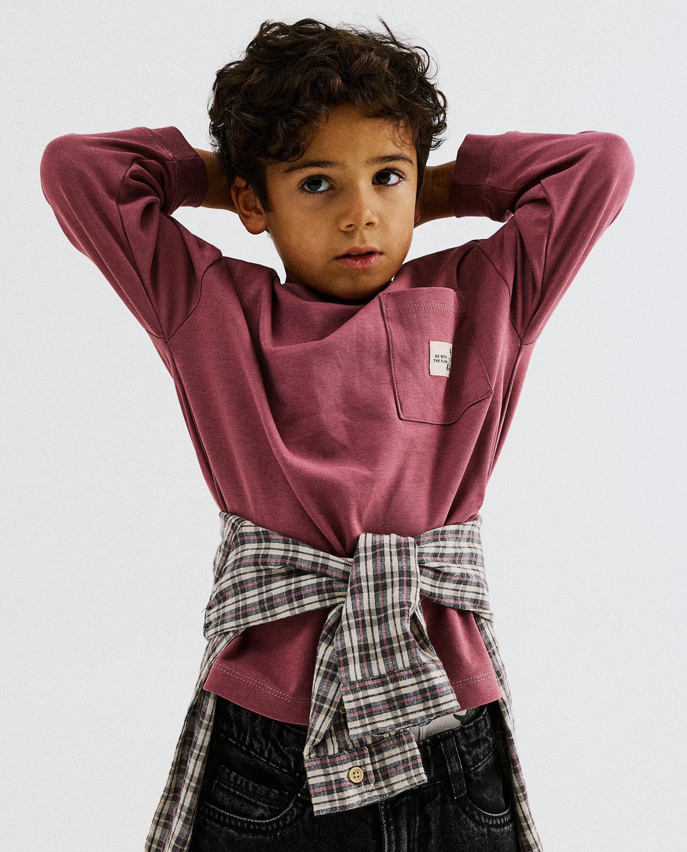 T-shirt &agrave; manches longues rose - Kidz Nation
