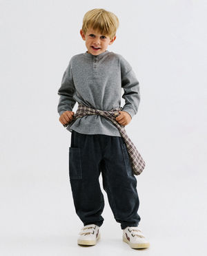 T-shirts - T-shirt &agrave; manches longues gris