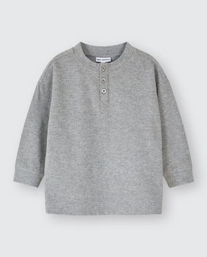 T-shirts - T-shirt &agrave; manches longues gris