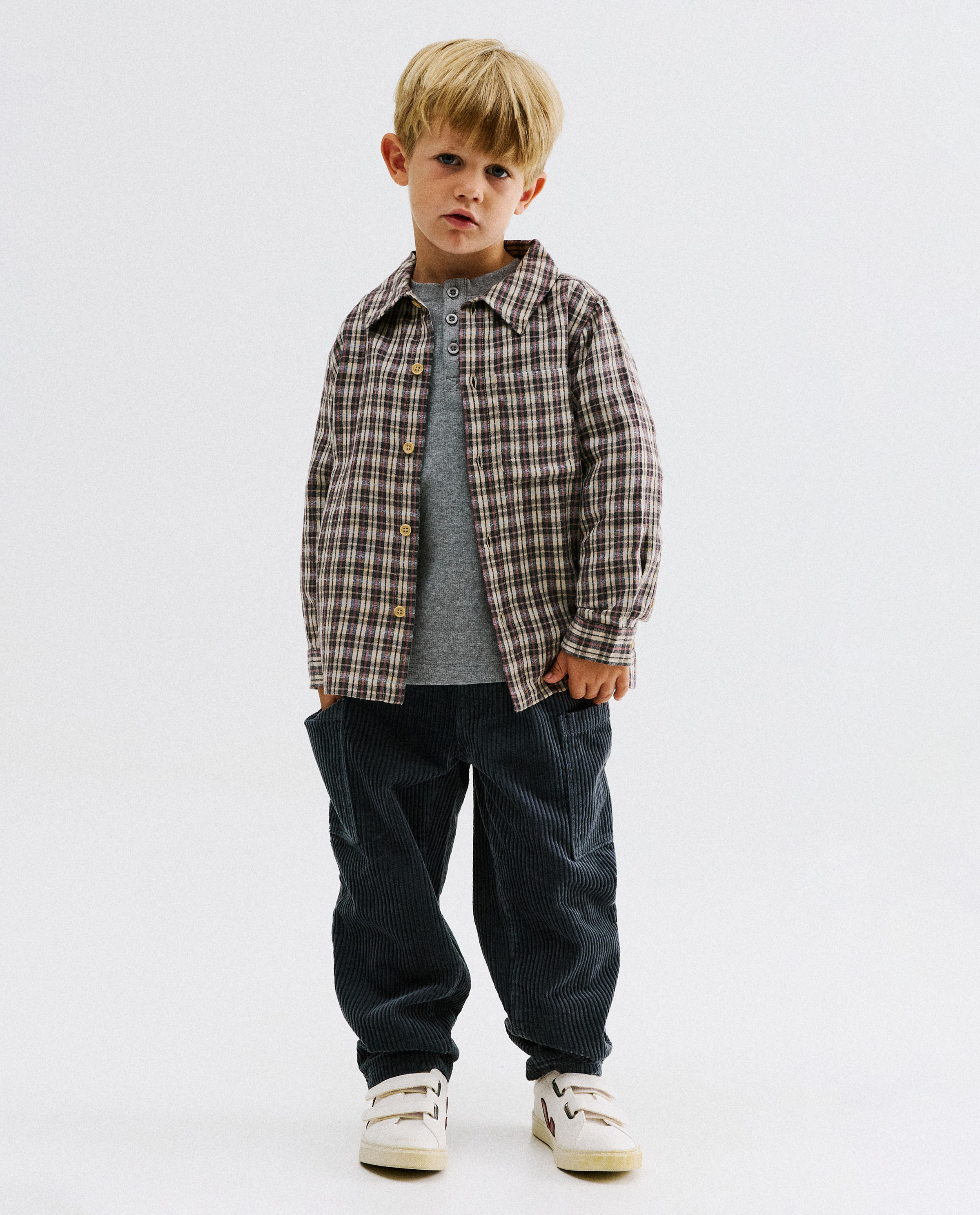 Pantalon en velours c&ocirc;tel&eacute;, baggy fit - Kidz Nation