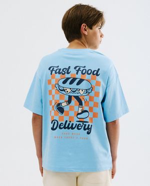 T-shirt avec imprim&eacute; au dos