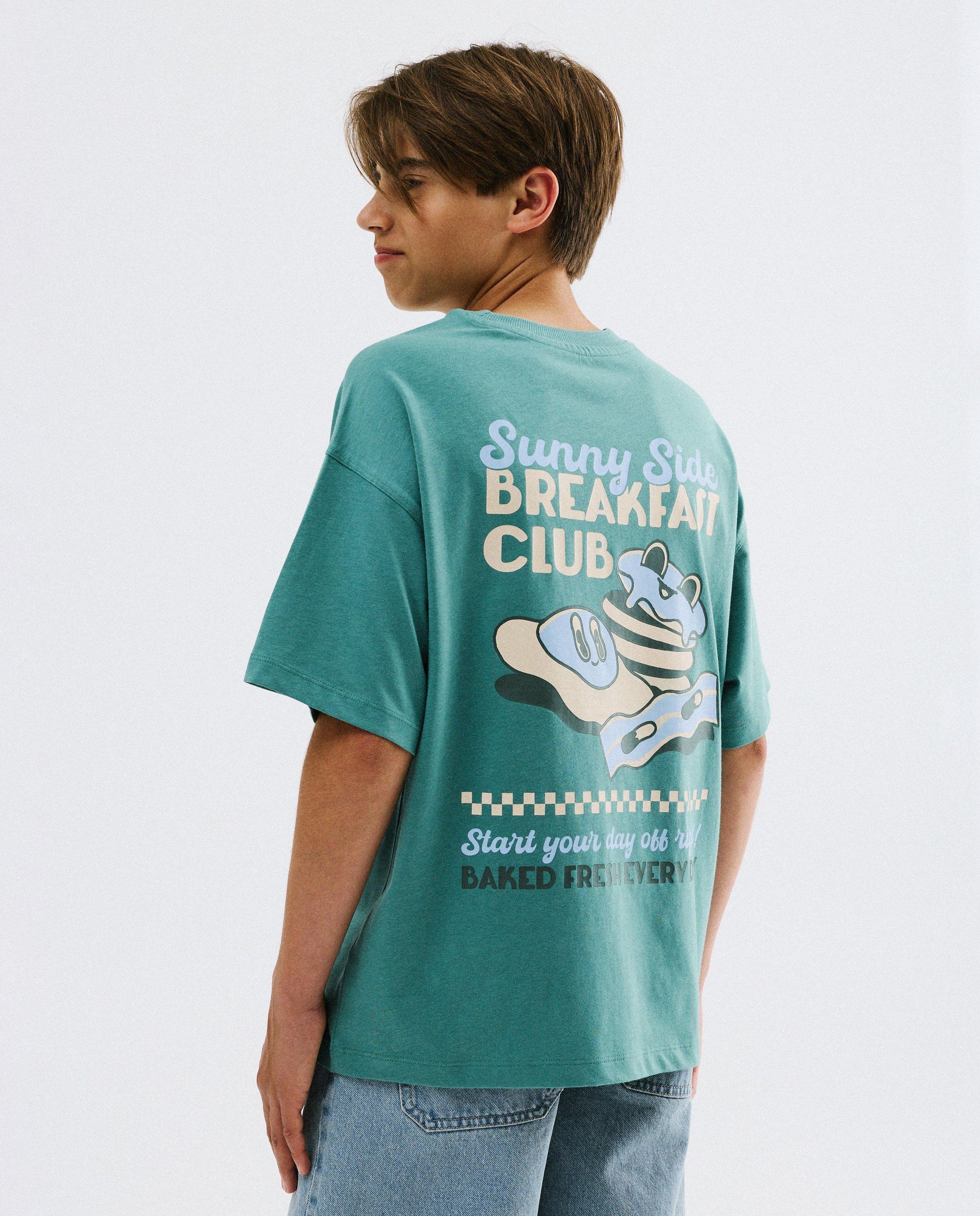T-shirt &agrave; imprim&eacute; au dos, loose fit - Fish & Chips