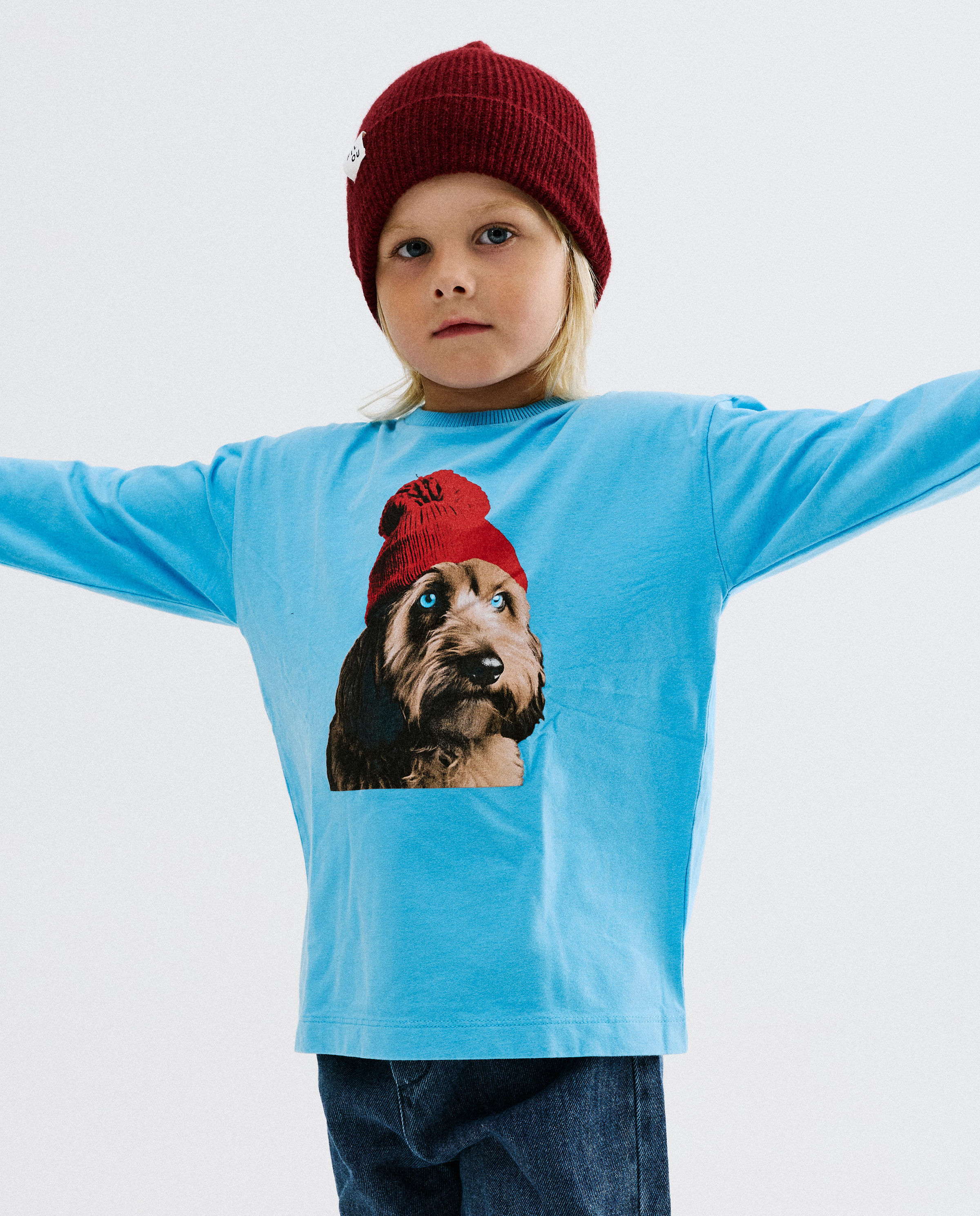 T-shirt &agrave; manches longues avec imprim&eacute; chien - Filou & Friends