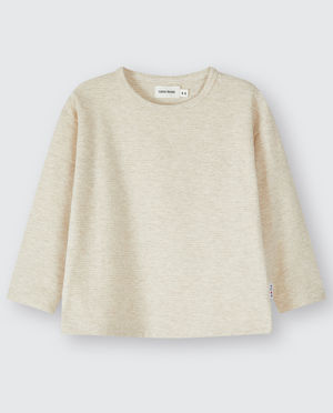 T-shirts - T-shirt &agrave; manches longues beige