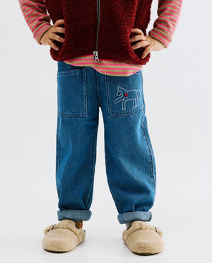 Jeans - Jean avec cheval brod&eacute;