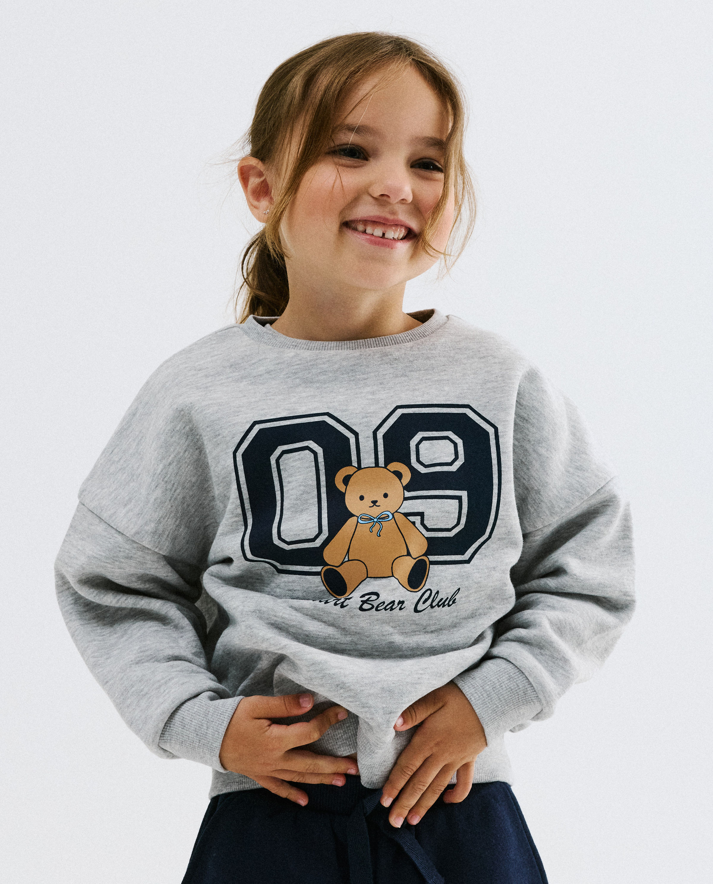 Sweater avec imprim&eacute; ours en peluche - Besties