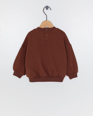 Sweaters - Sweater met geborduurde bloem