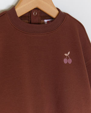 Sweaters - Sweater met geborduurde bloem