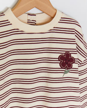 Sweats - Pull avec fleur brod&eacute;e