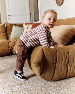 Bruine broek, baggy fit