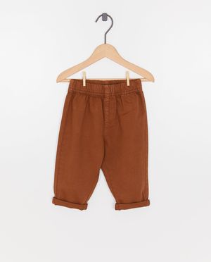 Broeken - Bruine broek, baggy fit