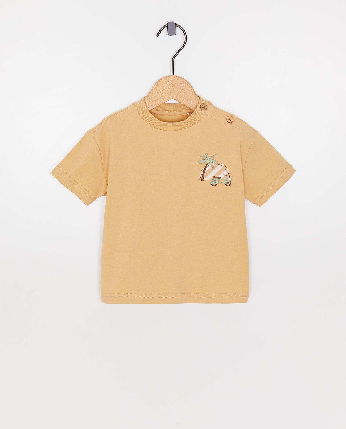 T-shirt met reliëfprint, loose fit
