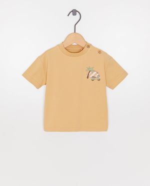 T-shirt met reli&euml;fprint, loose fit - Cuddles and Smiles