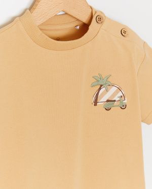 T-shirts - T-shirt met reli&euml;fprint, loose fit