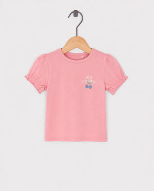 T-shirt met opschrift, regular fit - Cuddles and Smiles