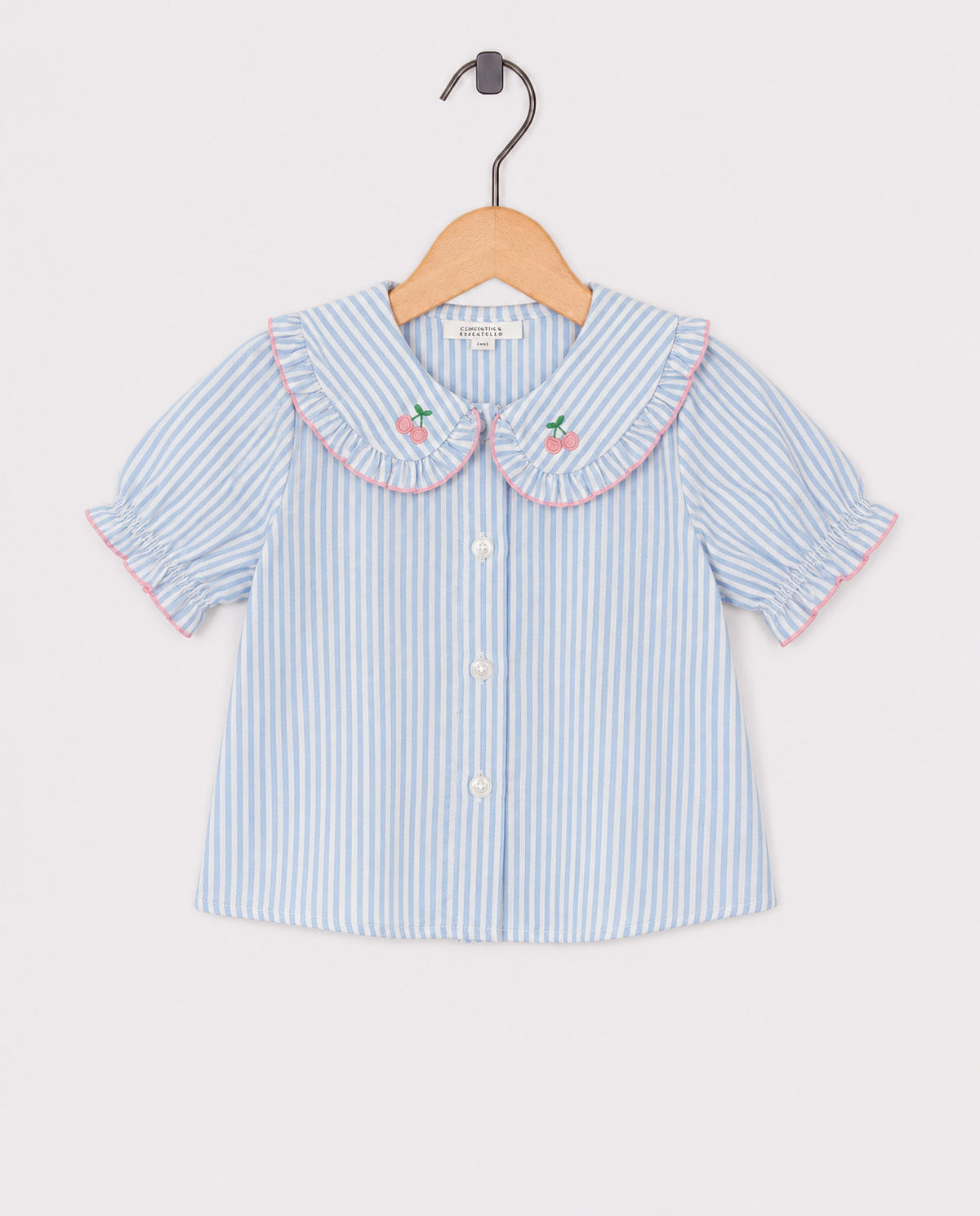 Blouse met fijne strepen