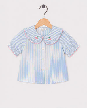 Blouse met fijne strepen - Cuddles and Smiles