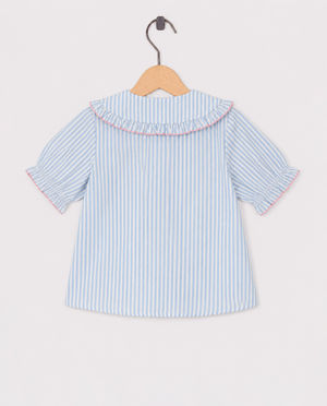 Hemden - Blouse met fijne strepen
