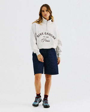 Donkerblauwe jeansshort