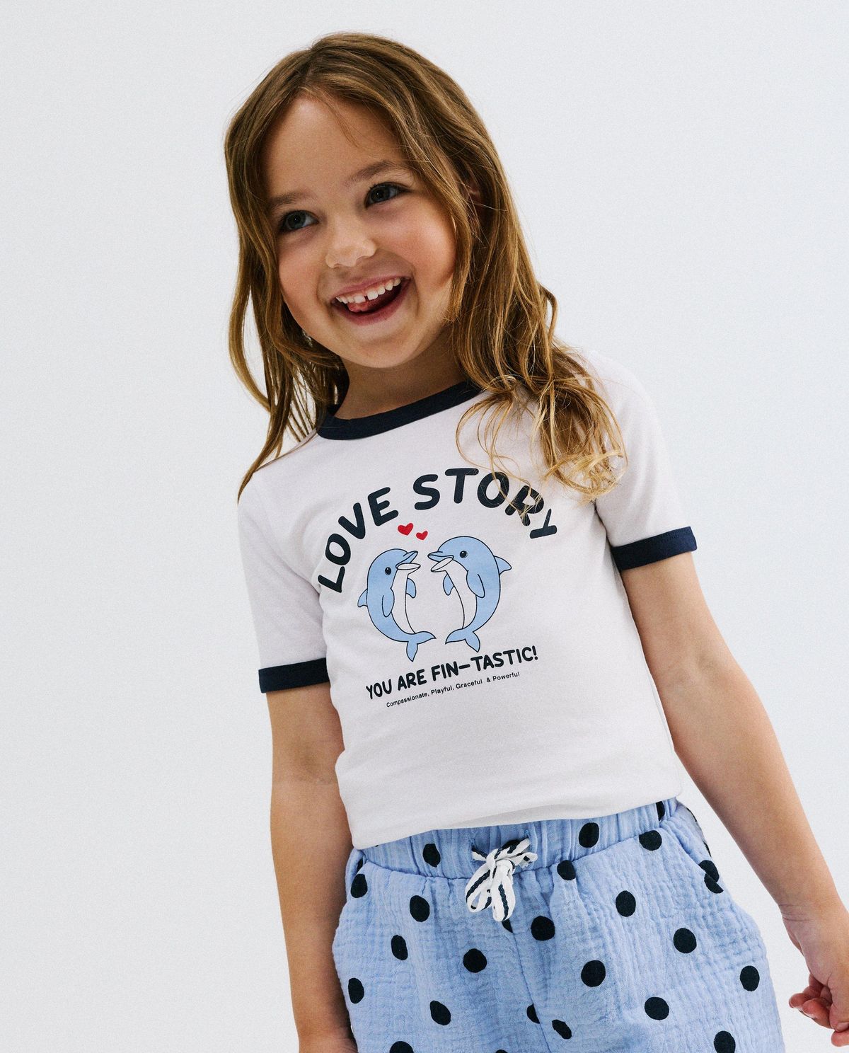 T-shirt met print dolfijnen