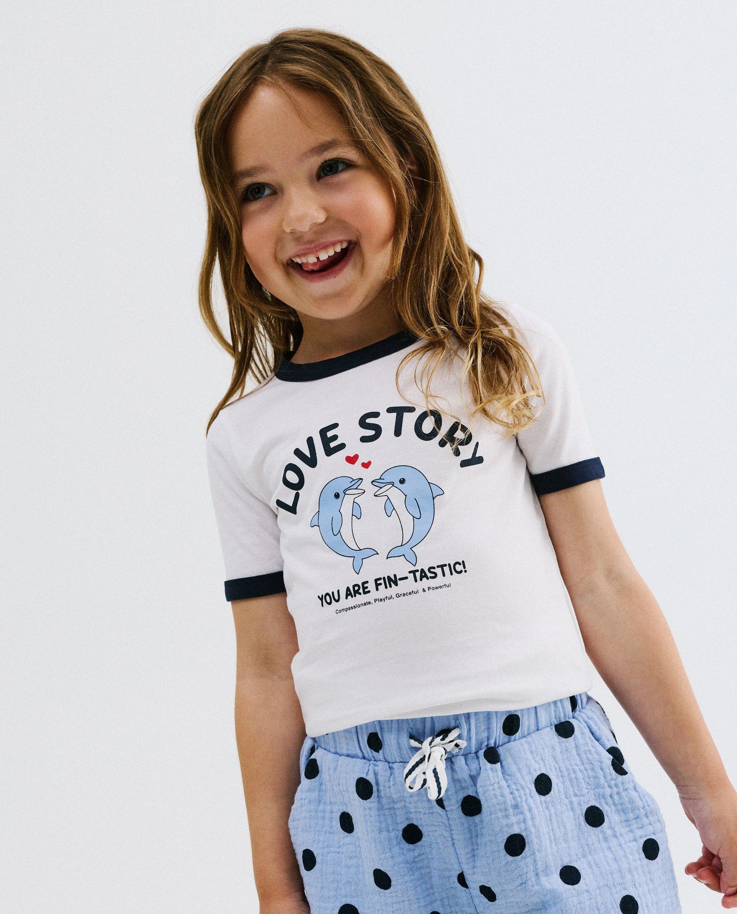 T-shirt avec imprim&eacute; c&oelig;urs - Besties