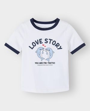 T-shirts - T-shirt avec imprim&eacute; c&oelig;urs