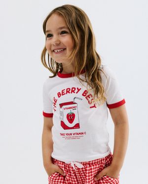 T-shirt avec imprim&eacute; c&oelig;urs - Besties