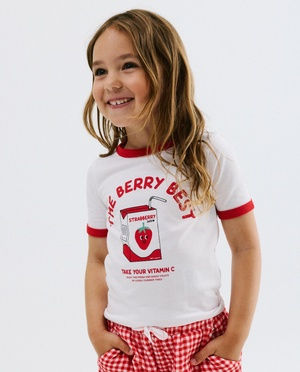 T-shirt avec imprim&eacute; c&oelig;urs