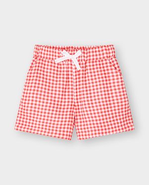 Shorts - Short en t&eacute;tra &agrave; carreaux