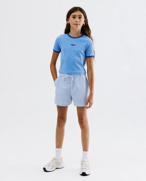 T-shirts - T-shirt met geborduurd opschrift