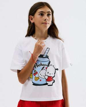 T-shirt met print Pochacco, oversized fit - Fish & Chips