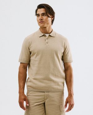 Polo met textuur