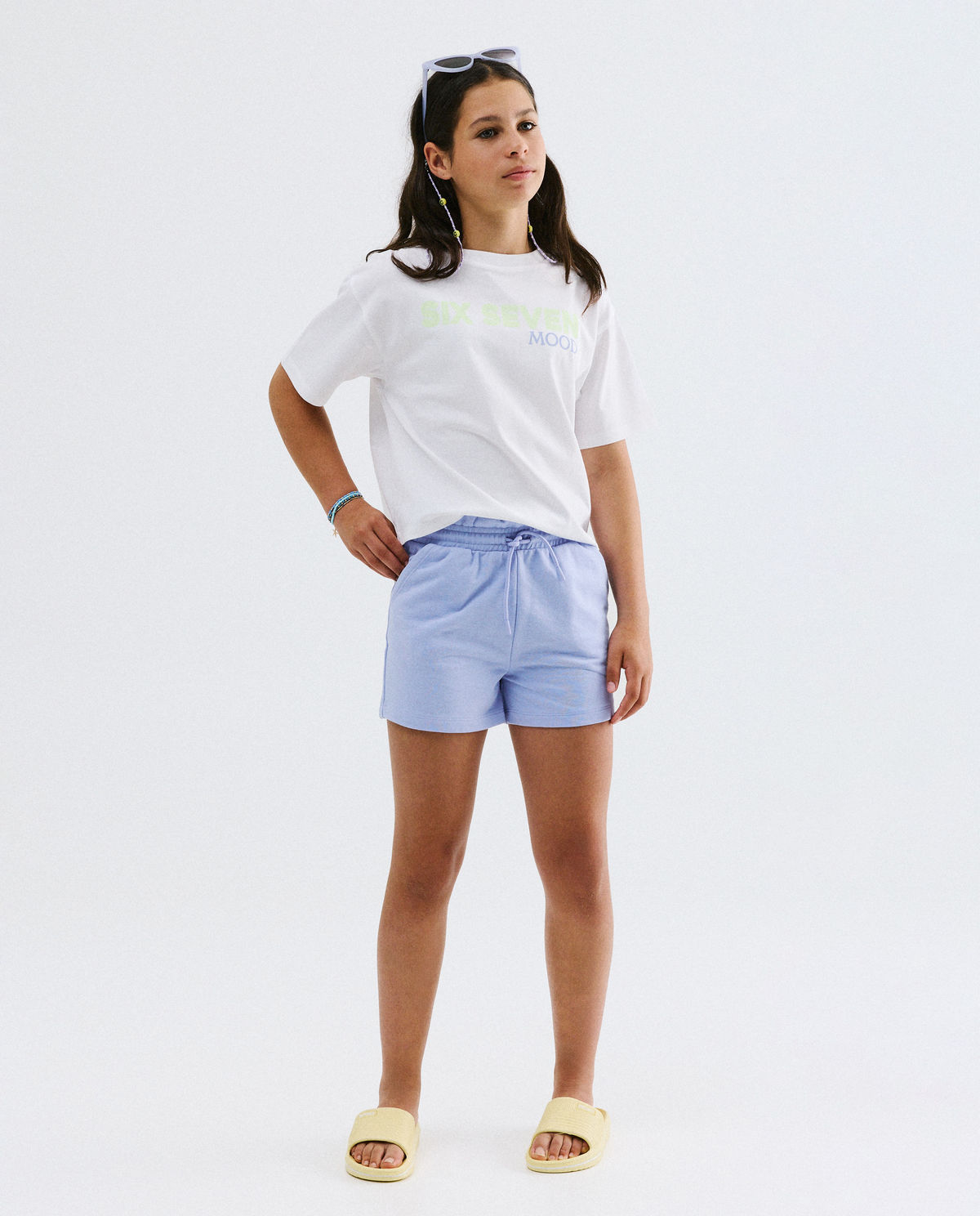 Blauwe short