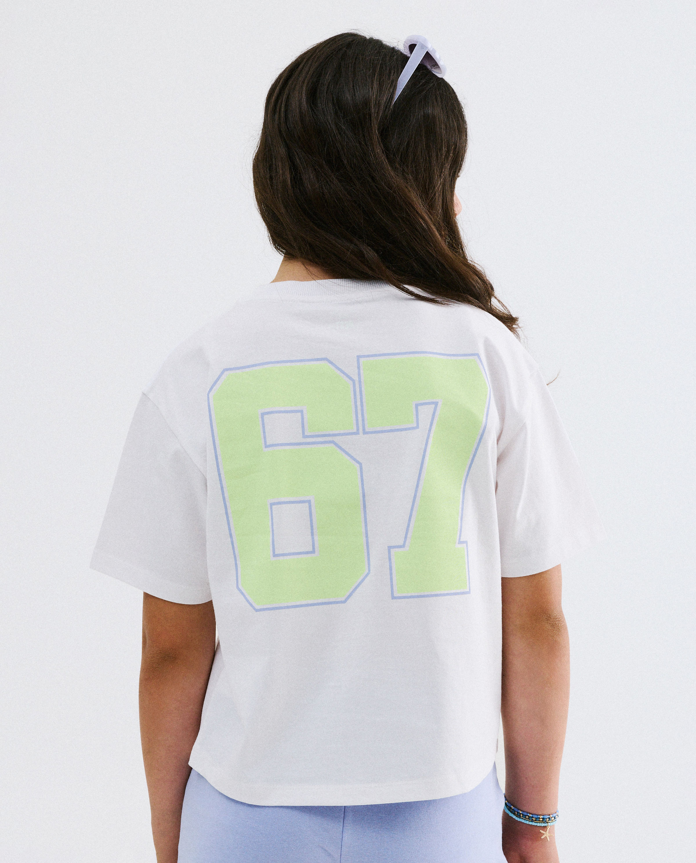 T-shirt met backprint, loose fit - Besties