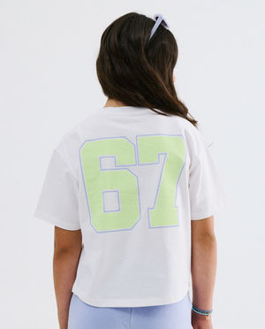 T-shirt avec imprim&eacute; au dos