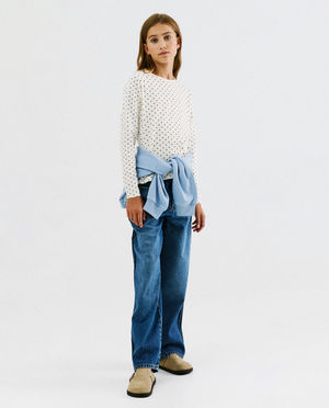 T-shirts - Longsleeve &agrave; pois