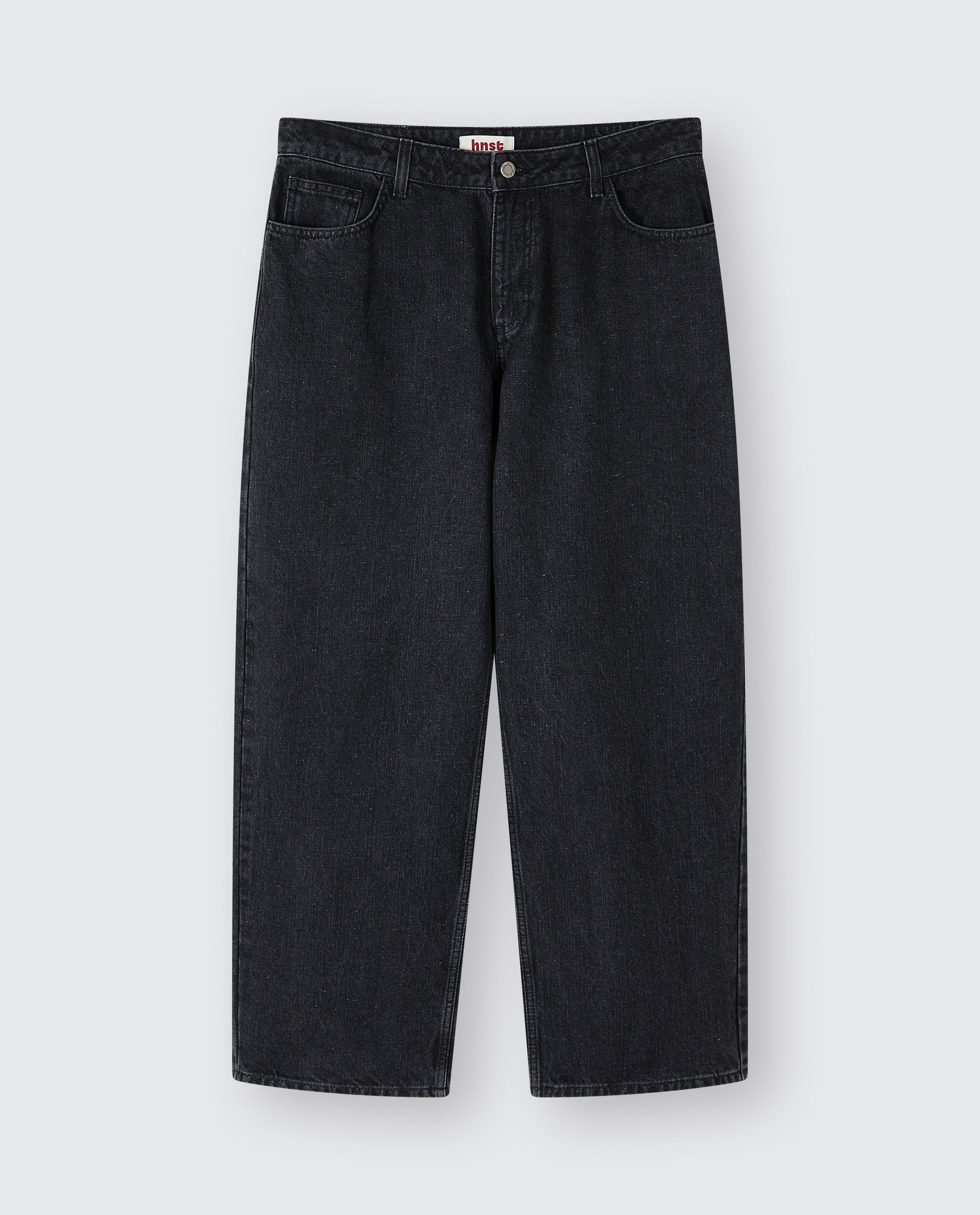 Zwarte jeans, baggy fit, unisex - HNST