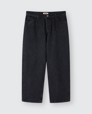 Zwarte jeans, baggy fit, unisex - HNST
