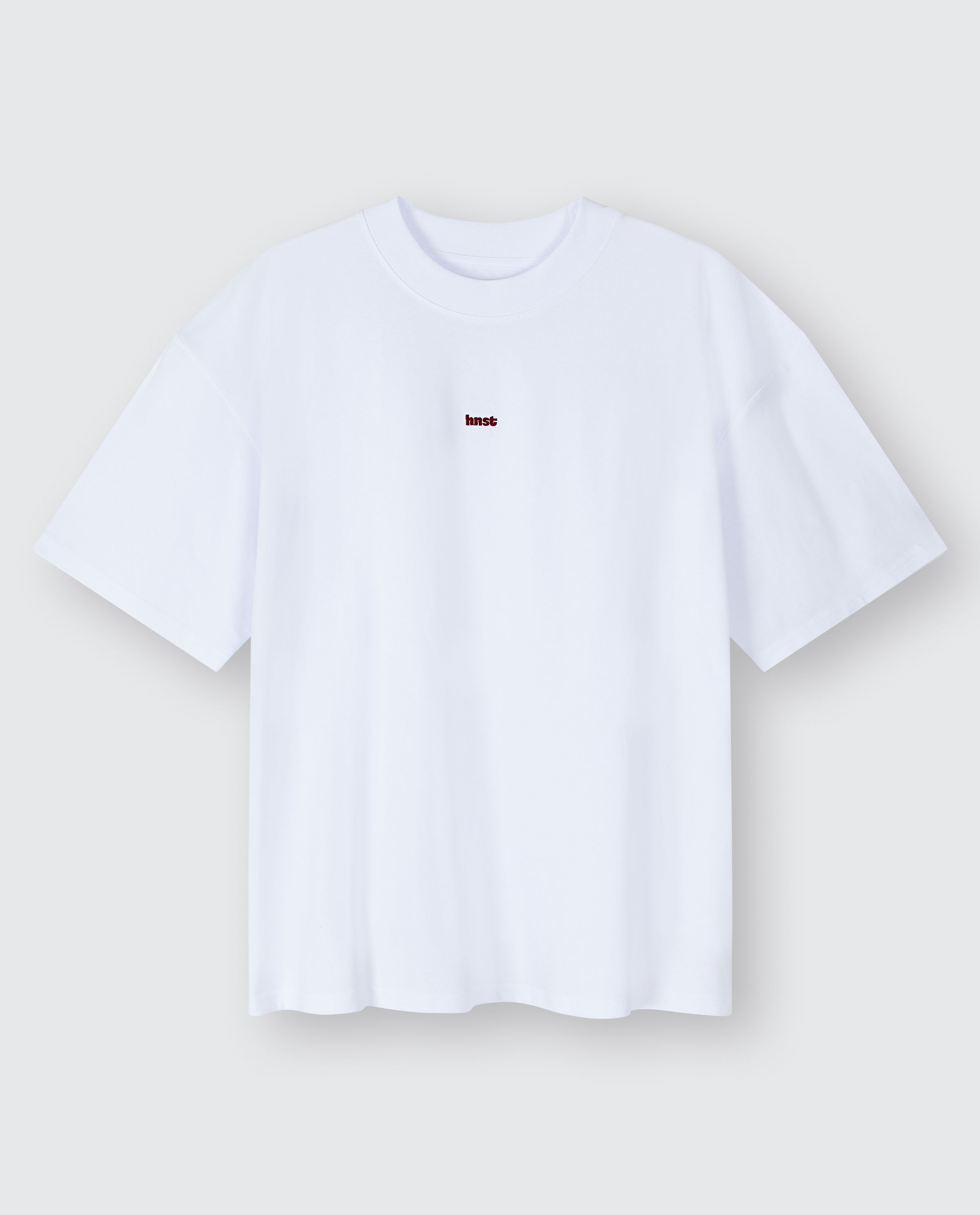 T-shirt met geborduurd opschrift, unisex - HNST