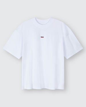 T-shirt met geborduurd opschrift, unisex
