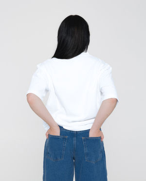 T-shirts - T-shirt avec inscription brod&eacute;e, unisexe