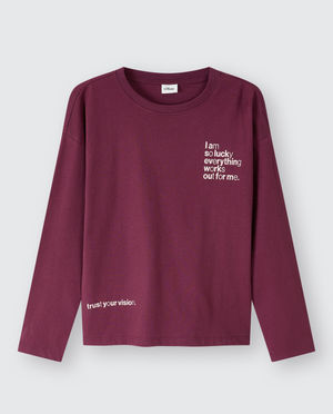 Longsleeve met opschrift