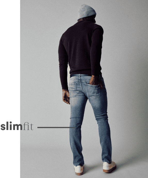 Denim Fit Slim Heren
