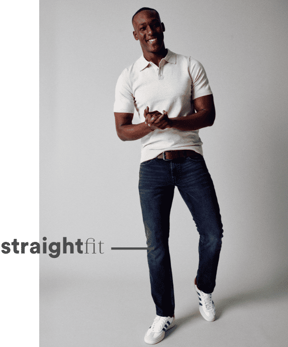 Denim Fit Straight Heren